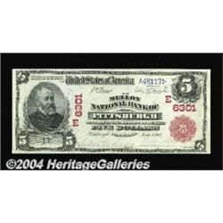 Pittsburgh, PA - $5 1902 Red Seal Fr. 587 The