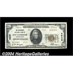 Shenandoah, PA - $20 1929 Ty. 2 The Merchants