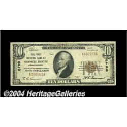 Shingle House, PA - $10 1929 Ty. 1 The First