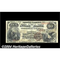 Providence, RI - $10 1882 Brown Back Fr. 480