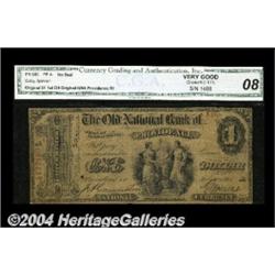 Providence, RI - $1 Original Fr. 380 The Old