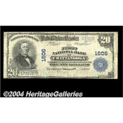 Chattanooga, TN - $20 1902 Plain Back Fr. 651