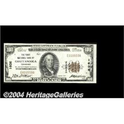 Chattanooga, TN - $100 1929 Ty. 1 The First NB