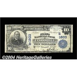 Clarksville, TN - $10 1902 Plain Back Fr. 625