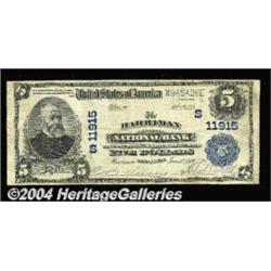 Harriman, TN - $5 1902 Plain Back Fr. 607 The