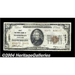 Harriman, TN - $20 1929 Ty. 2 The First NB Ch.