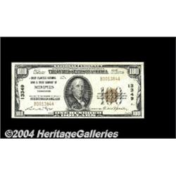 Memphis, TN - $100 1929 Ty. 1 Union Planters