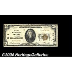 Sparta, TN - $20 1929 Ty. 1 The First NB Ch. #
