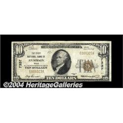 Anderson, TX - $10 1929 Ty. 1 The First NB Ch.