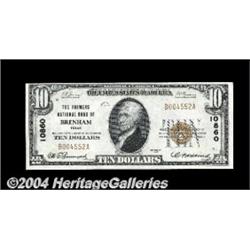 Brenham, TX - $10 1929 Ty. 1 The Farmers NB