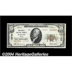 Dallas, TX - $10 1929 Ty. 2 Mercantile NB Ch.