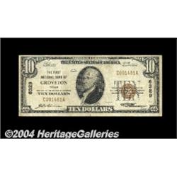 Groveton, TX - $10 1929 Ty. 1 The First NB Ch.