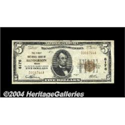 Henderson, TX - $5 1929 Ty. 1 The First NB Ch.