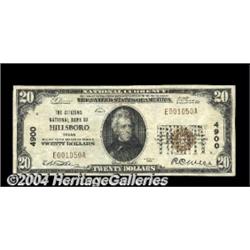 Hillsboro, TX - $20 1929 Ty. 1 The Citizens NB