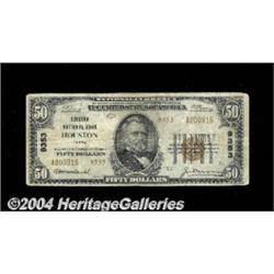 Houston, TX - $50 1929 Ty. 2 Houston NB Ch. #