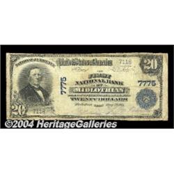 Midlothian, TX - $20 1902 Plain Back Fr. 650