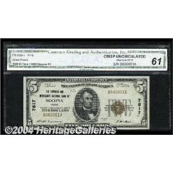 Nocona, TX - $5 1929 Ty. 1 The Farmers &