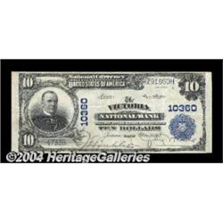 Victoria, TX - $10 1902 Plain Back Fr. 629 The