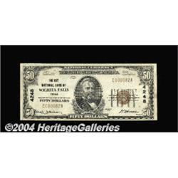 Wichita Falls, TX - $50 1929 Ty. 1 City NB of