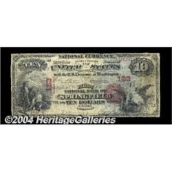 Springfield, VT - $10 1875 Fr. 416 The First