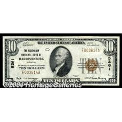 Harrisonburg, VA - $10 1929 Ty. 1 The