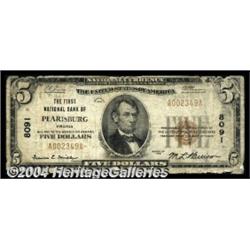 Pearisburg, VA - $5 1929 Ty. 1 The First NB