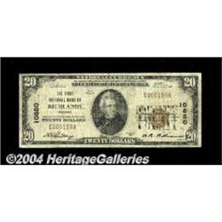 Richlands, VA - $20 1929 Ty. 1 The First NB