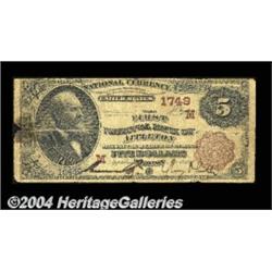 Appleton, WI - $5 1882 Brown Back Fr. 471 The