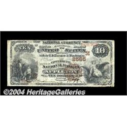 Appleton, WI - $10 1882 Brown Back Fr. 490 The