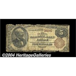 Ashland, WI - $5 1882 Brown Back Fr. 469 The