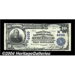 Grand Rapids, WI - $10 1902 Plain Back Fr. 628