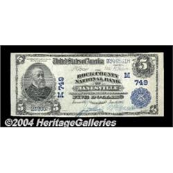 Janesville, WI - $5 1902 Plain Back Fr. 598