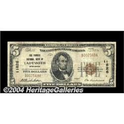 Ladysmith, WI - $5 1929 Ty. 1 The Pioneer NB