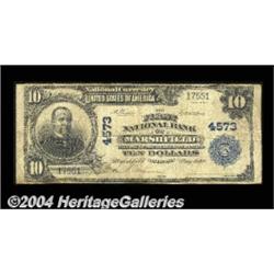 Marshfield, WI - $10 1902 Plain Back Fr. 627