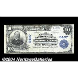 Marshfield, WI - $10 1902 Plain Back Fr. 633