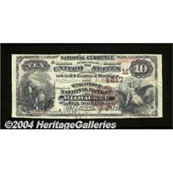 Milwaukee, WI - $10 1882 Brown Back Fr. 485