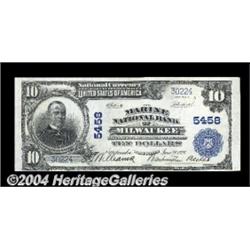 Milwaukee, WI - $10 1902 Plain Back Fr. 633