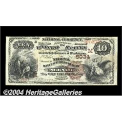 Neenah, WI - $10 1882 Brown Back Fr. 490 The