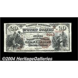 New London, WI - $20 1882 Brown Back Fr. 501