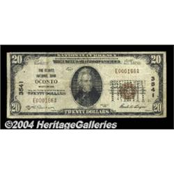 Oconto, WI - $20 1929 Ty. 1 The Oconto NB Ch.