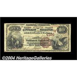 Oshkosh, WI - $10 1882 Brown Back Fr. 484 The