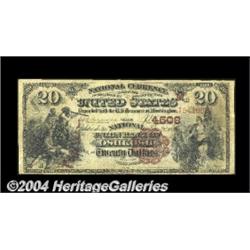 Oshkosh, WI - $20 1882 Brown Back Fr. 498 The