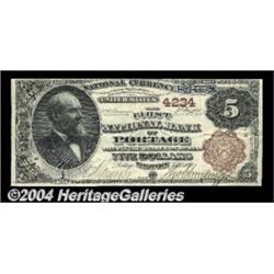 Portage, WI - $5 1882 Brown Back Fr. 471 The