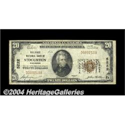 Stoughton, WI - $20 1929 Ty. 1 The First NB