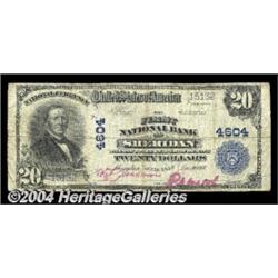 Sheridan, WY - $20 1902 Plain Back Fr. 653 The