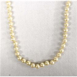 Estate Hand Knotted Pearl Necklace