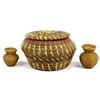 Image 1 : 3 Native American Coushatta Baskets