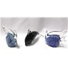 Image 1 : 2 Angelfish and 1 Dolphin Glass Paperweights