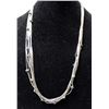 Image 1 : Native American Liquid Silver & Turquoise Necklace