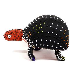 Guatemalan Folk Art Cloth and Bead Turtle